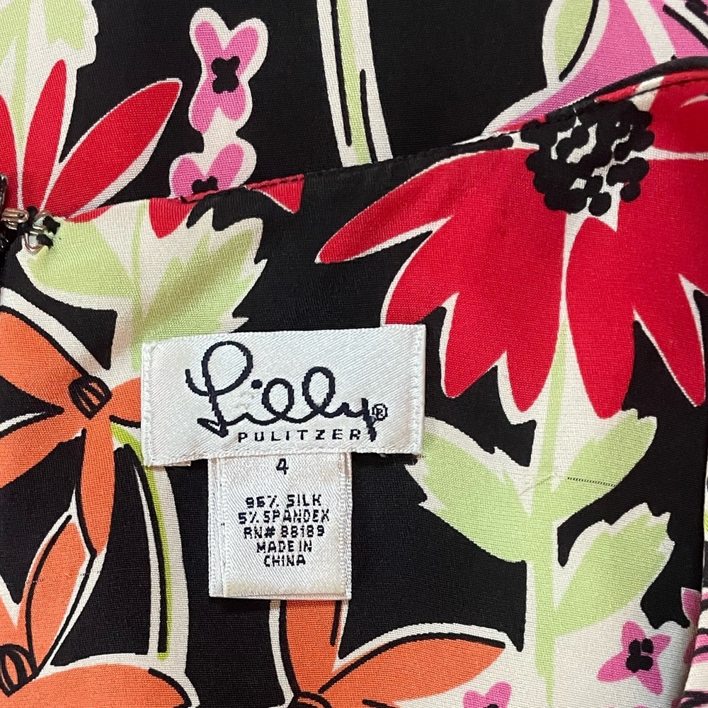 Lilly Pulitzer Silk Flower Market Dress - Picture 5 of 8